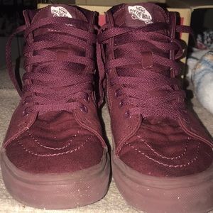 Burgundy Vans